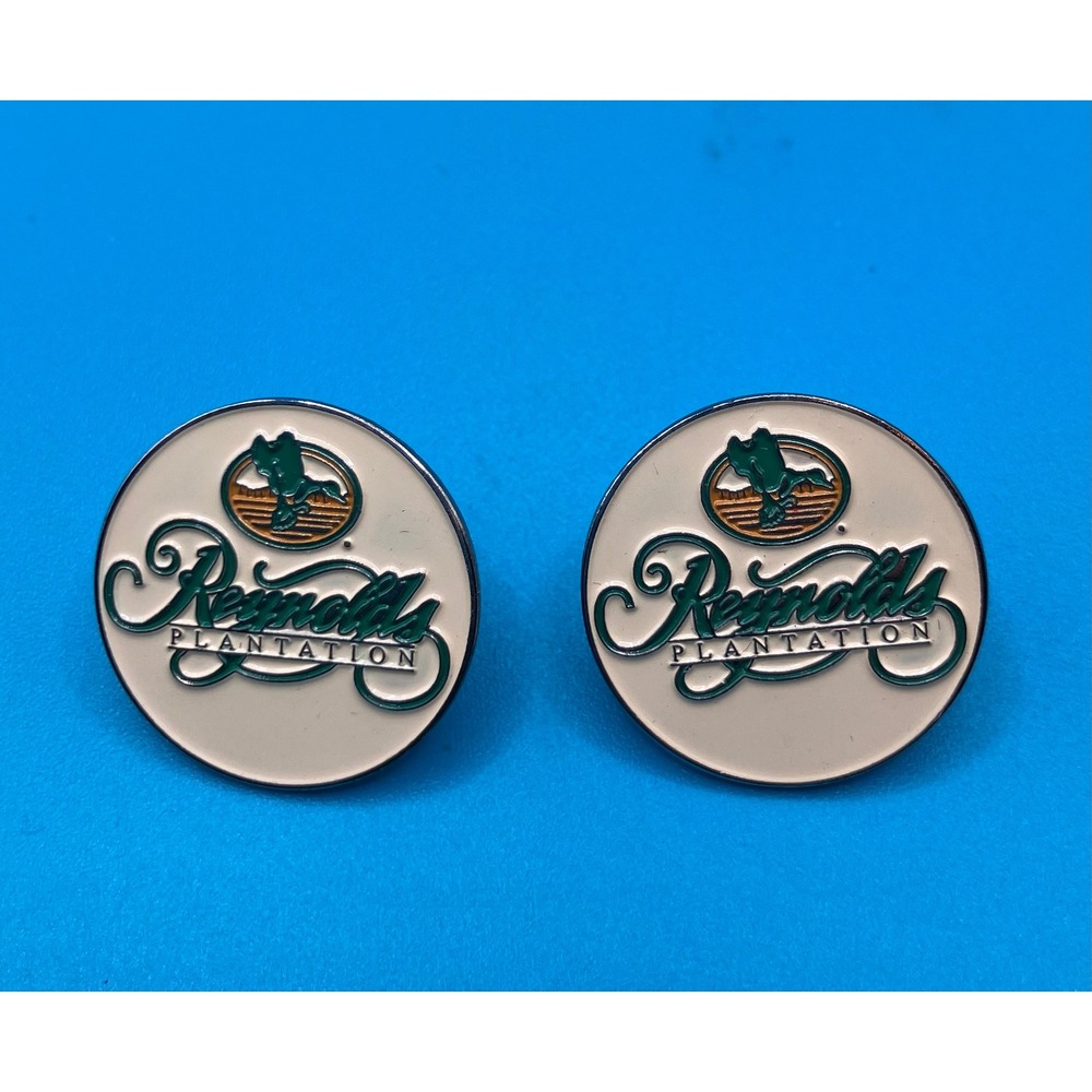 Reynolds Plantation Ball Markers OS Cream Green Golfers Love Divvy Enamel